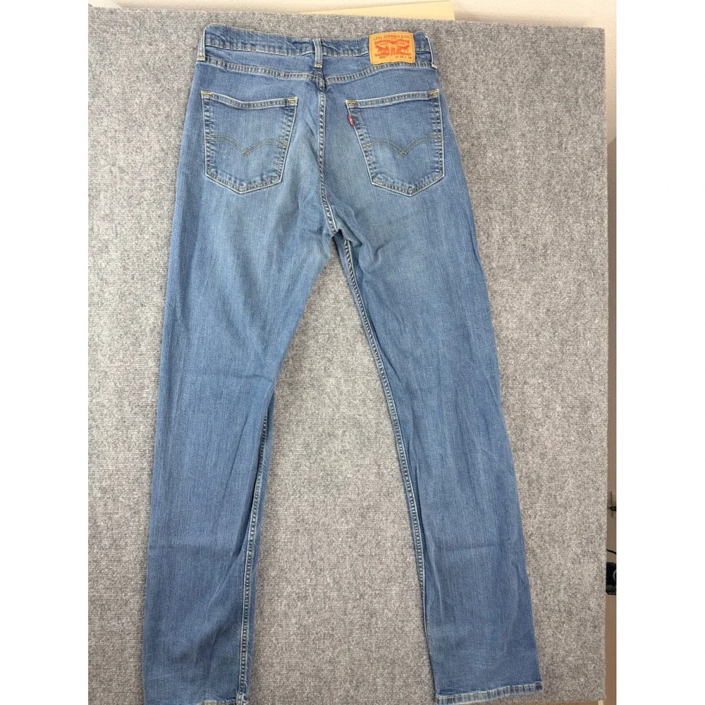 Levis 505 Regular Fit Straight Leg Blue Denim Jeans Mens W34 L36 00505-1064‎